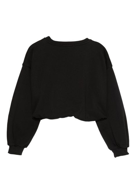 Felpa crop basic Lù-Lù BY MISS GRANT | LL3949NERO